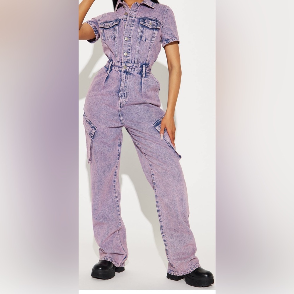 NWT BREAKIT OFF DENIM JUMPSUIT